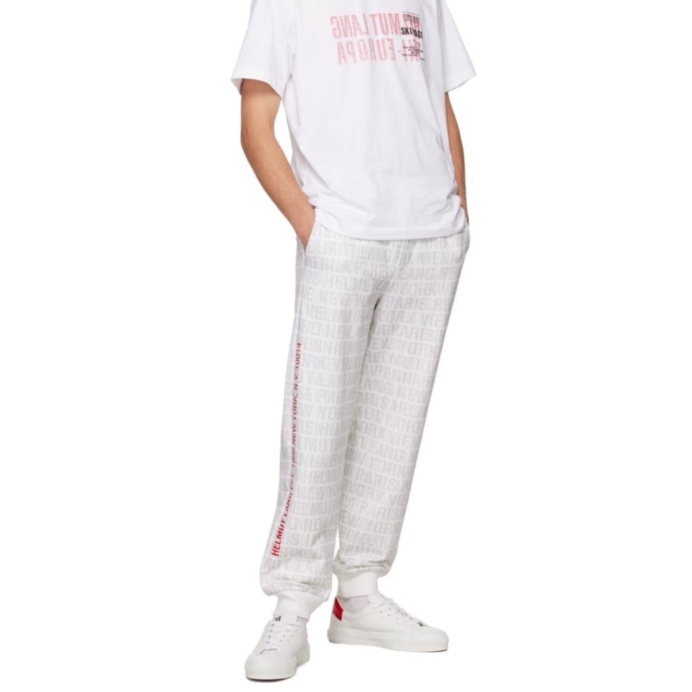Helmut Lang White printed lounge pants M - Picture 3 of 13